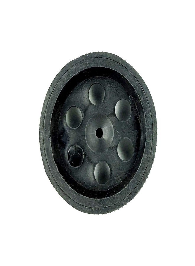 INVENTO 1pcs 95mm x 40mm Plastic Robotic Wheel Durable Rubber Black Tire Wheel with metal collet for DC Geared Motor RC Car Robot - Image 4